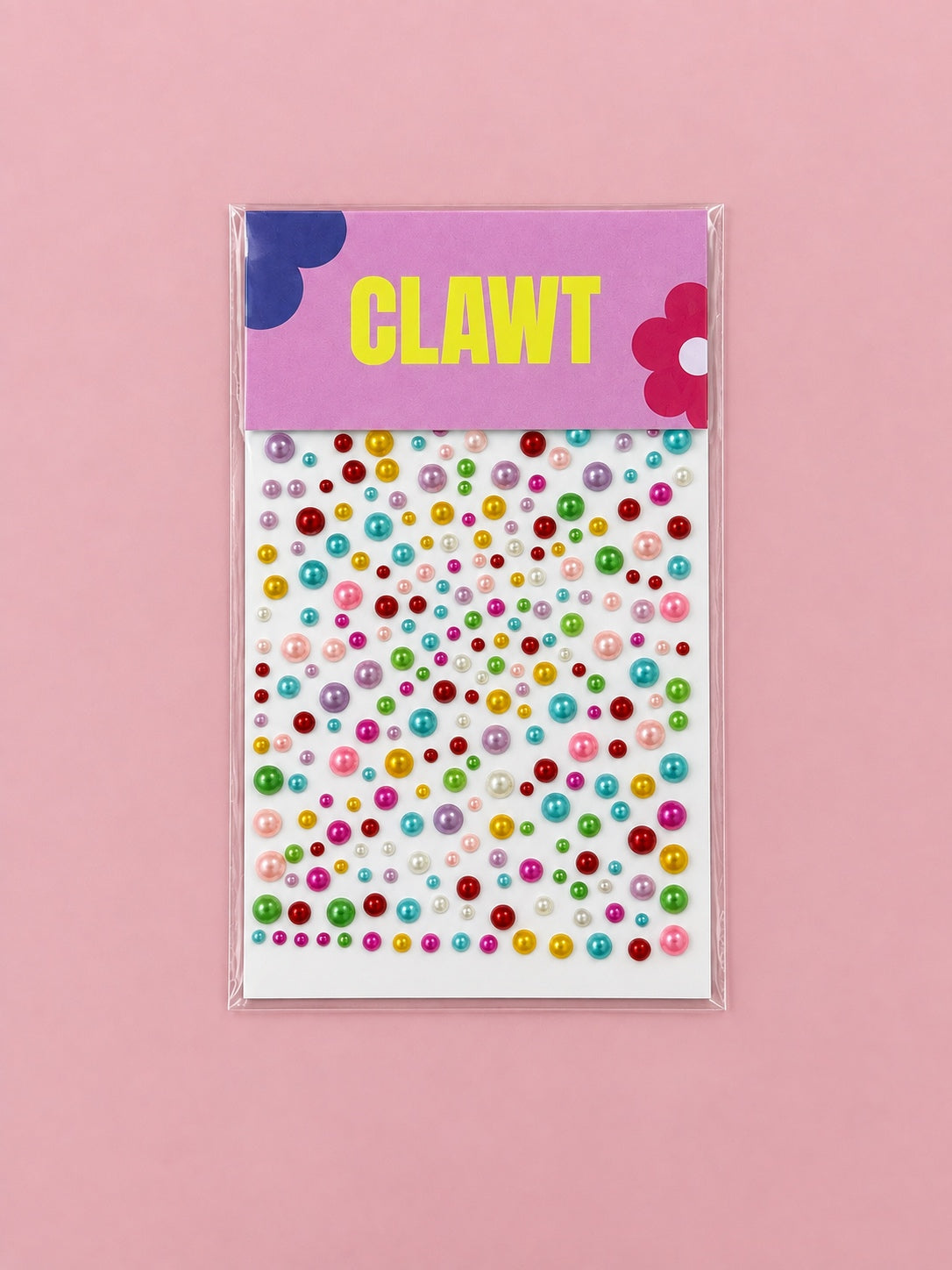 Candy Dot Nail Gems – Mixed – packaged nail gems, flat-lay product view