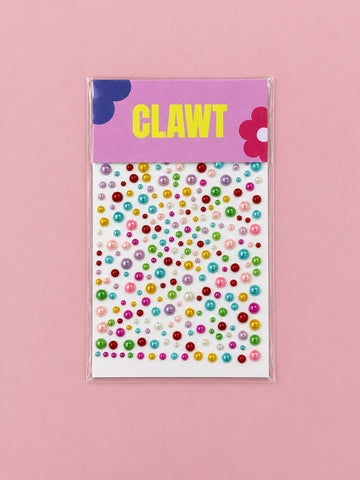 Candy Dot Nail Gems – Mixed – packaged nail gems, flat-lay product view