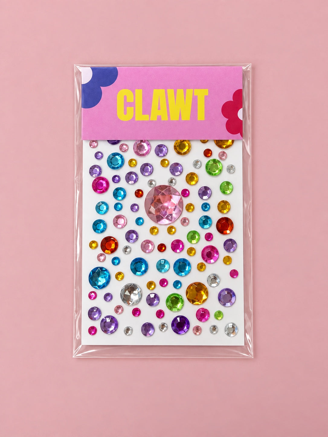 Colour Pop Nail Gems – Mixed Gems – packaged nail gems, flat-lay product view