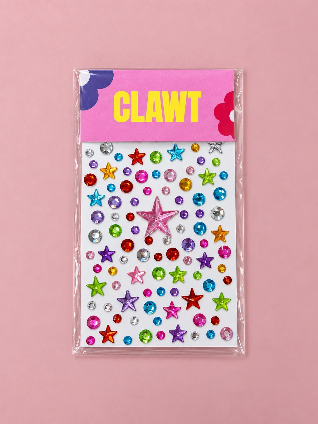 Colour Pop Nail Gems – Star Gems – packaged nail gems, flat-lay product view